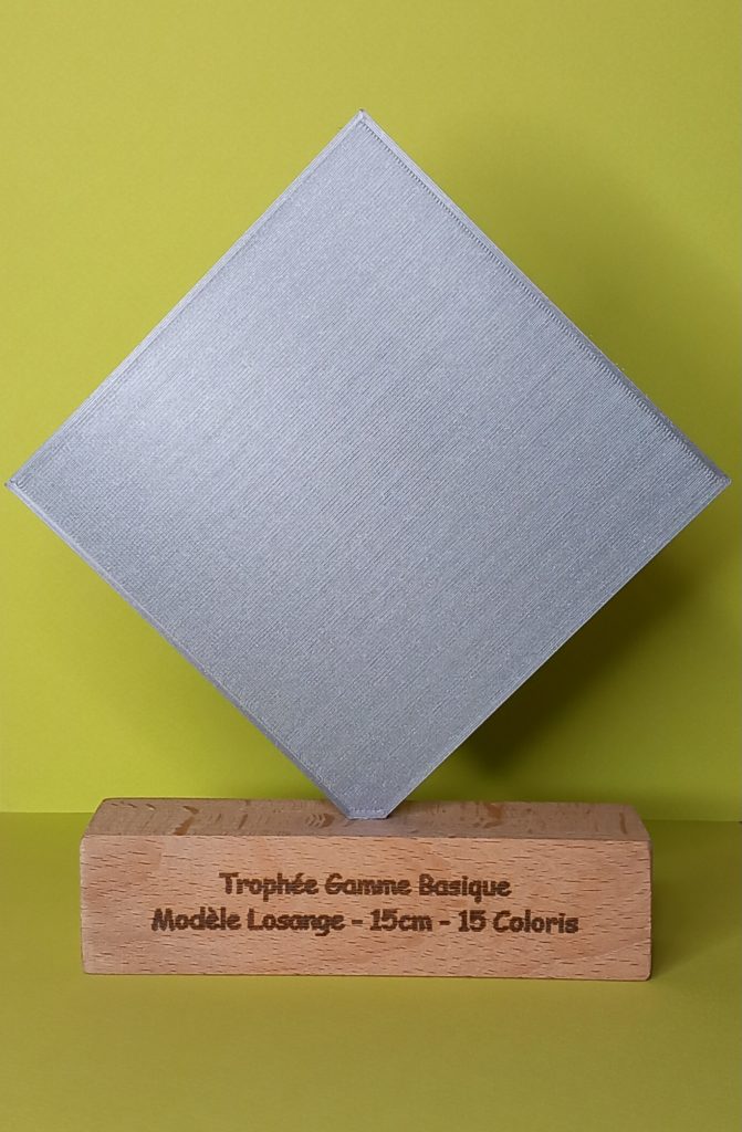 trophée personnalisé-trophée-impression 3d modèle losange